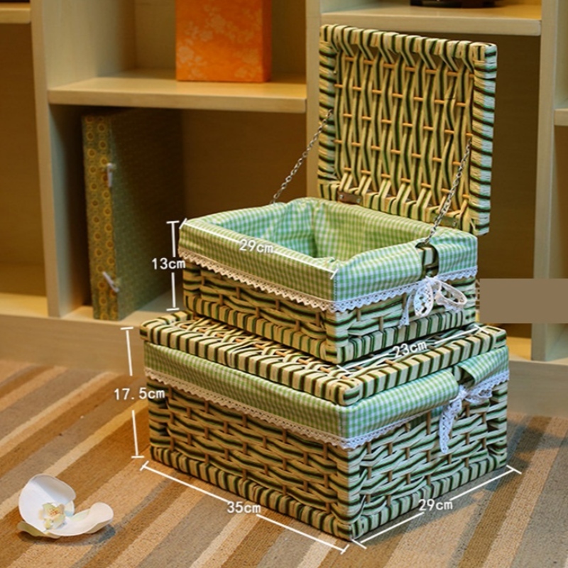 Kosz pościelowy z pokrywą