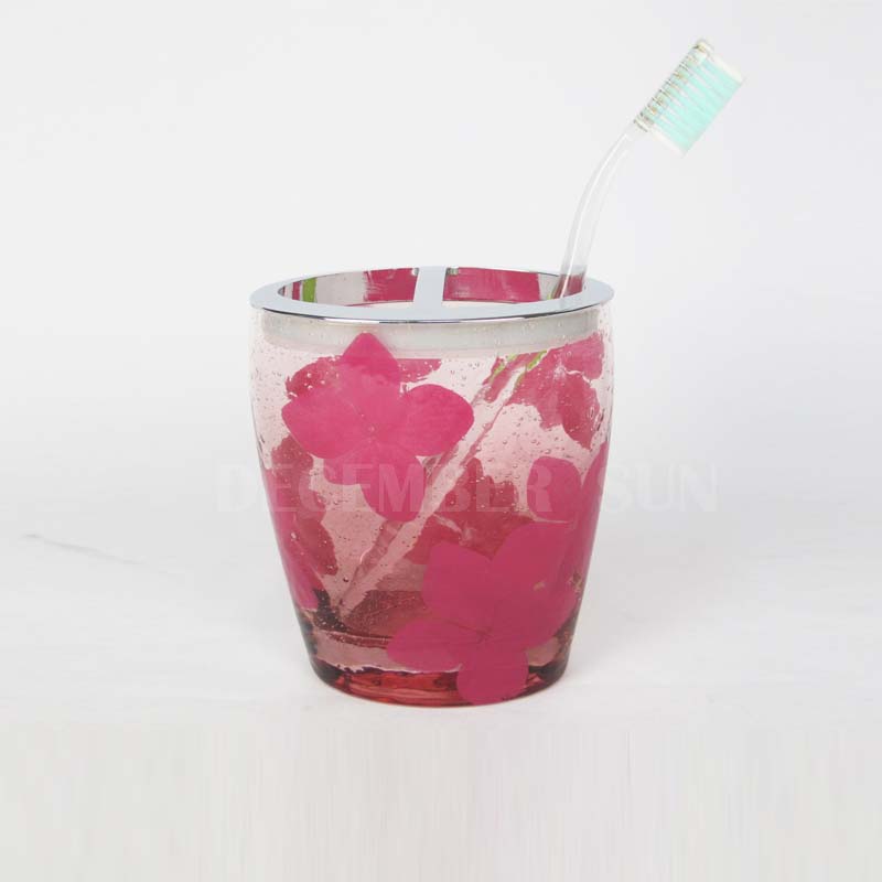 Zestaw szklanych akcesoriów łazienkowych 6 szt