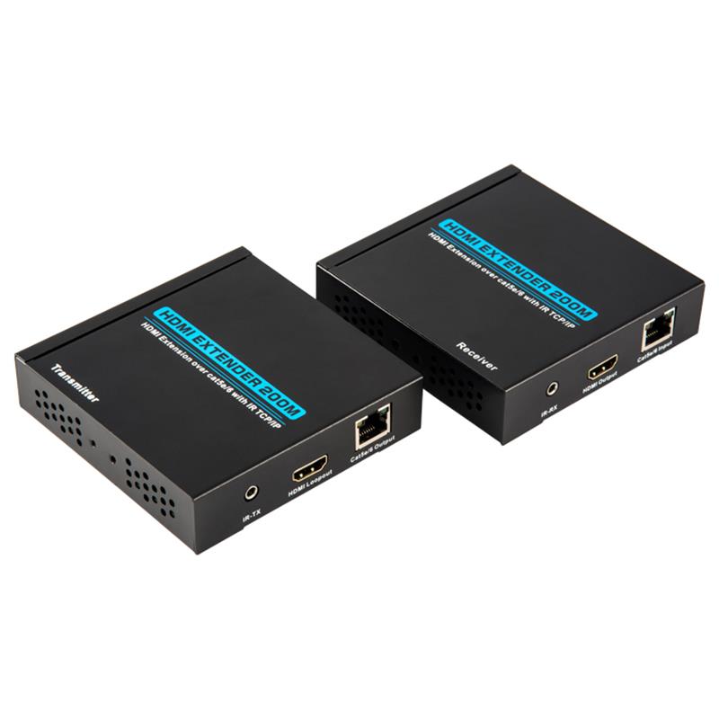 V1.3 HDMI Extender 200m przez pojedynczy kabel cat5e / 6 Obsługa POE Full HD 1080P