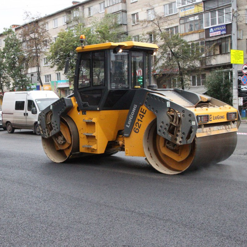 Tandemowy hydrostatyczny walec wibracyjny Clg6214e 14 Ton Double Drum