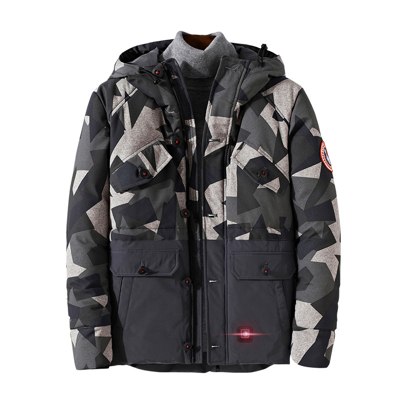 Winter Custom USB Battery Bluetooth Safety Hunting Heated Jacket 7.4V lub 12V Heated Coats and ciepłe Clothing