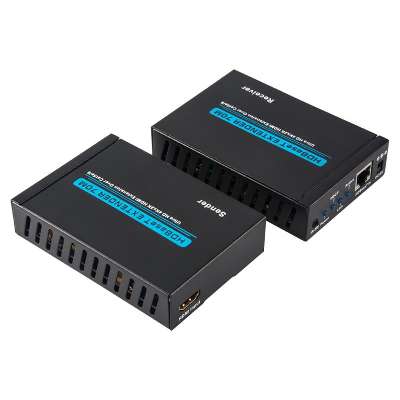 V1.4 4K HDBaseT HDMI Extender 70m nad pojedynczym cat5e/6 kablem 35m@4Kx2K/30Hz,70m@1080P/60Hz