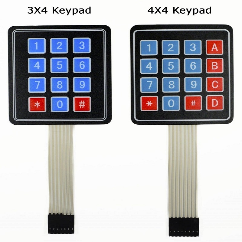 Niestandardowa inteligentna elektronika Matrycowa matrycowa matryca 3x4 Klawiatura Klawiatura 12 Klawisz 4 * 3 Klawiatura 4X3 3 * 4