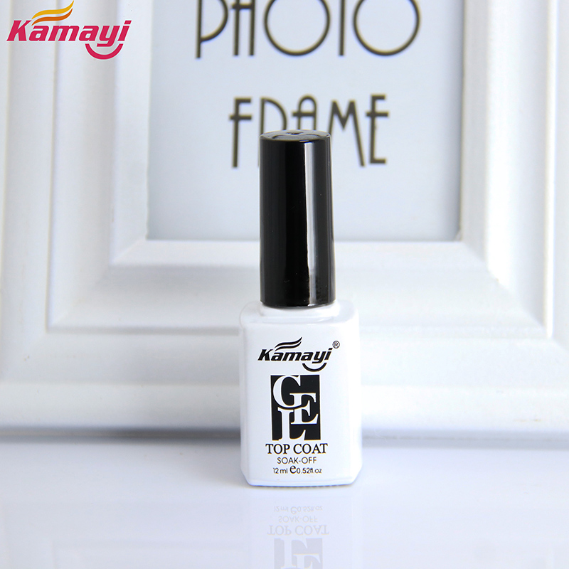 Kamayi Hot Sell Nail Art Design Makijaż Manicure Długotrwały Błyszczący Żel UV Lakier Do Paznokci Hartowany Top Coat Gel