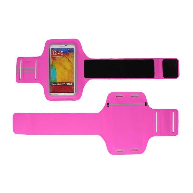 Rose Pink Unisex Sport Running Arm Bag Lycra Cell Mobile Phone Armband