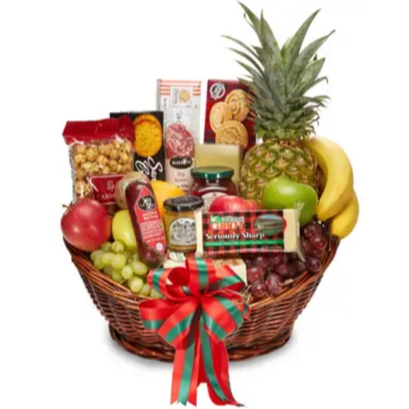 Kosz na prezenty świąteczne