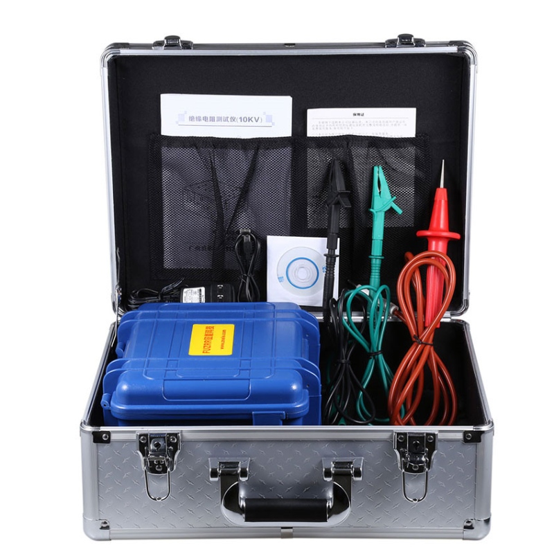 Wysokonapięciowy cyfrowy tester izolacji 10KV do 1000G Ohm z multimetrem z USB