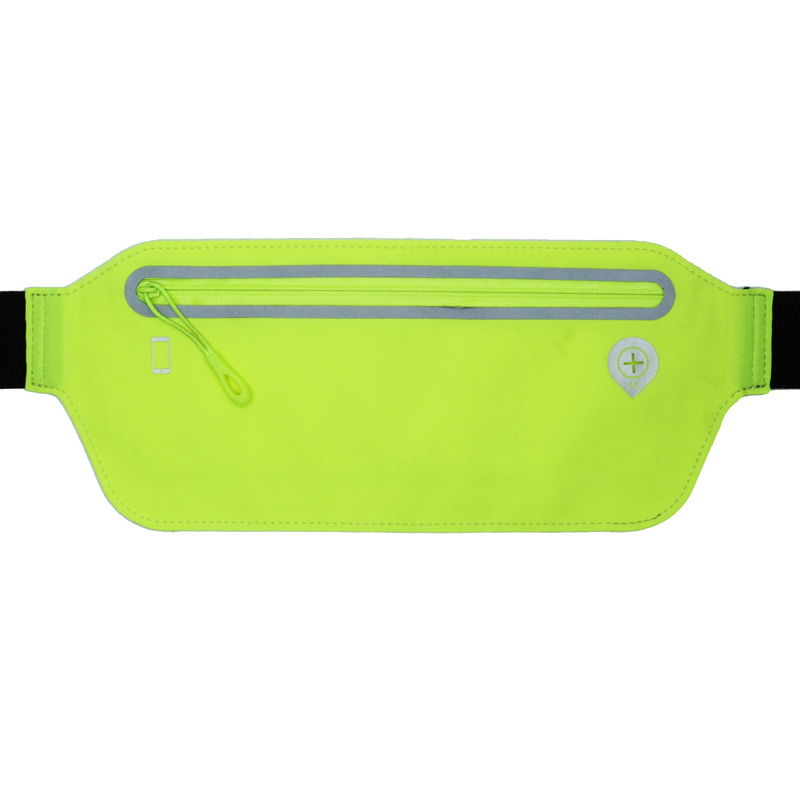 Unisex Sport Waist Bag Pack z słuchawką Jack i Zipper