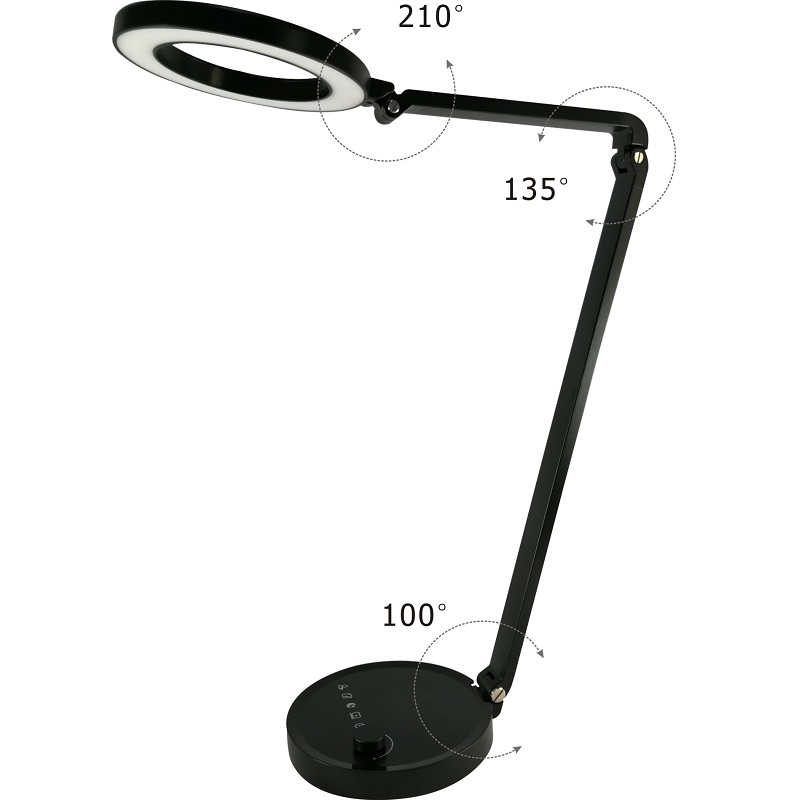68L białe/czarne aluminiowe 12W oświetlenie biurka LED
