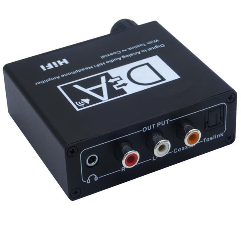 Wzmacniacz słuchawkowy HiFi z cyfrowym na analogowy z koncentrycznym dźwiękiem Toslink
