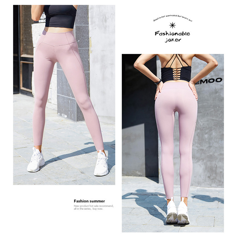 FDF011- SuperLight Out Pocket High Waist Yoga Pants