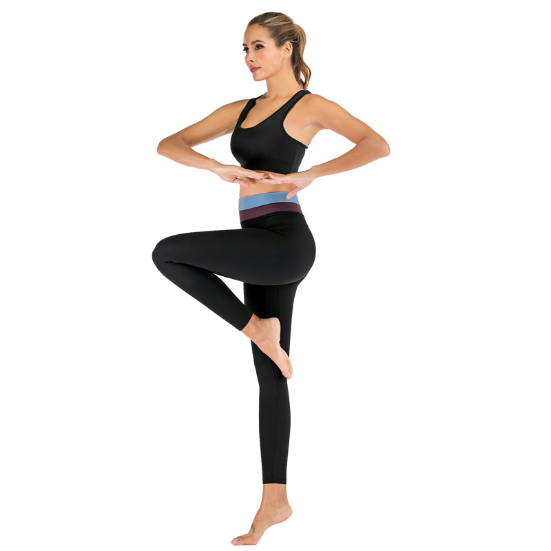 FDF012- Women 2 Piece Outfits Sports Bra Joga Leggings