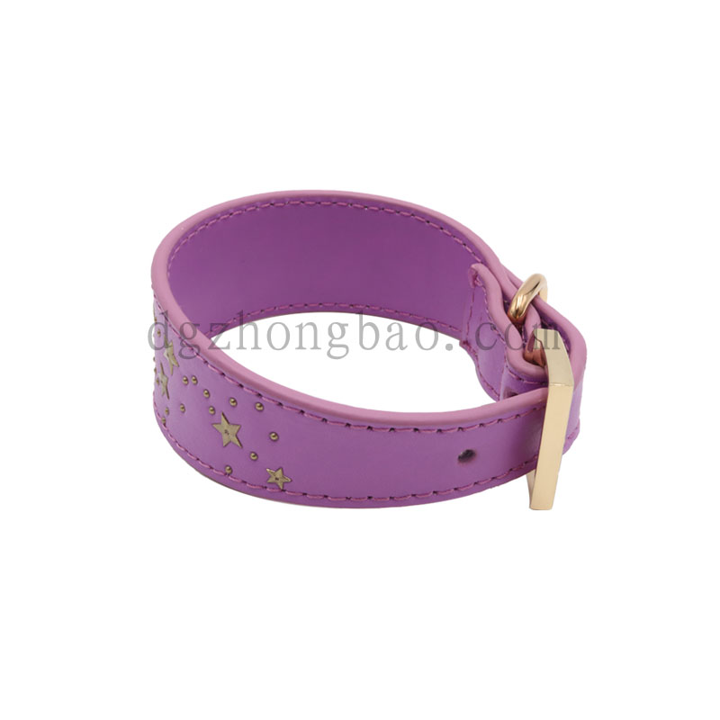 Imitation Star metal stud pet collar