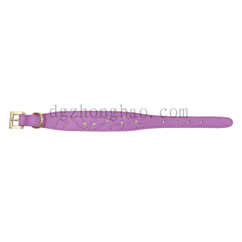 Imitation Star metal stud pet collar