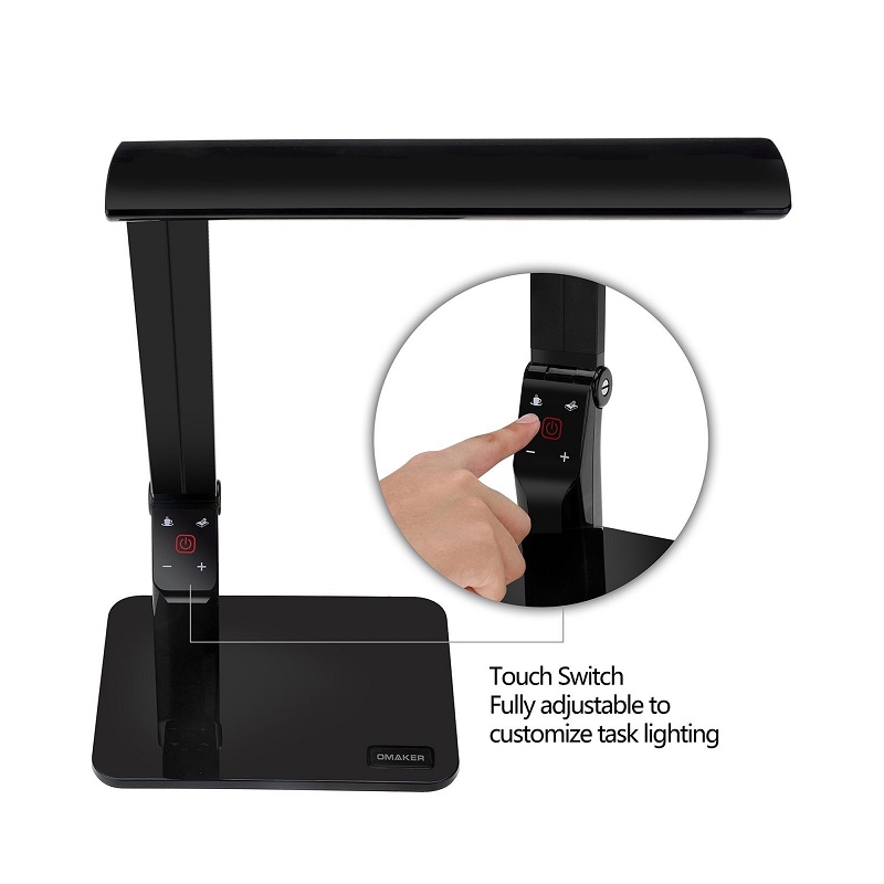1689 USB Dimmable Modern Black Folding Coffee Restaurant Foldable Led Desk Light CC Tablica Lampa