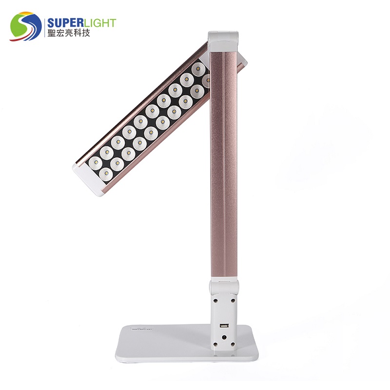 1683 Złączalny elastyczny LED USB Port Hotel Desk Lamp