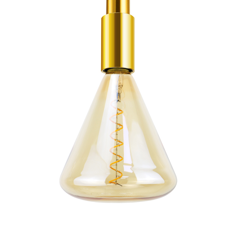 TITA Aqua blue factory Triangle 4 wat led spiral filament light