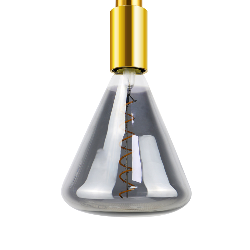 TITA Aqua blue factory Triangle 4 wat led spiral filament light