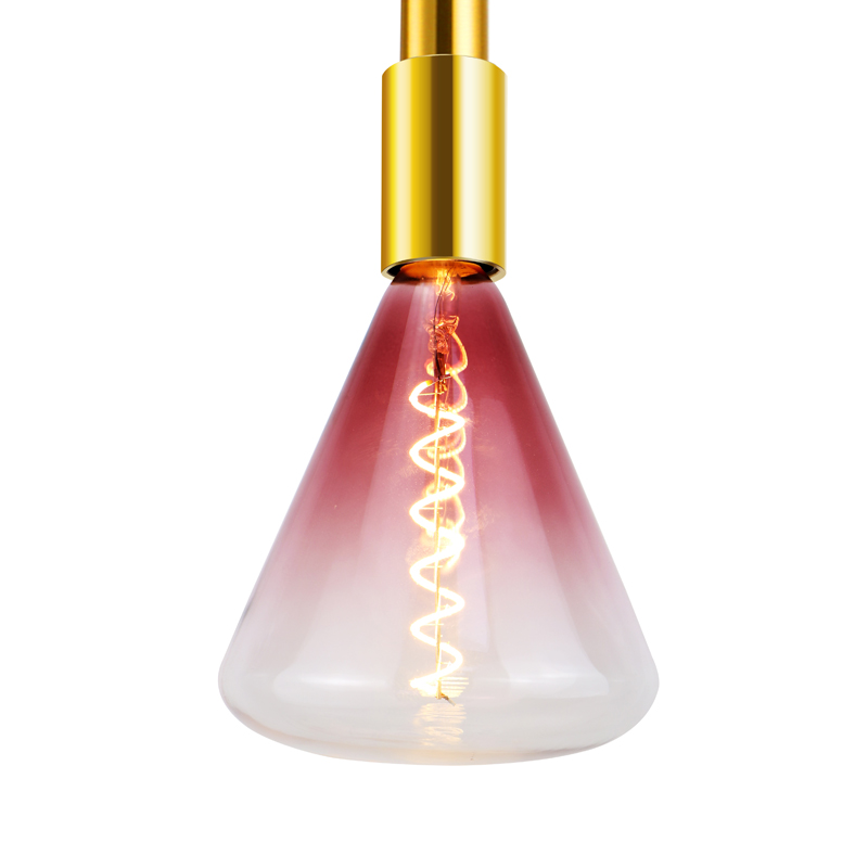 TITA Różowa 4-wata przyjazna środowisku 2200k żarówka z spiral ą LED