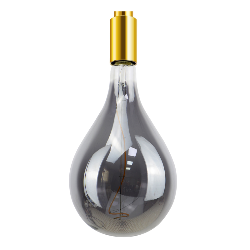 A60 Amber color coating glass 3,5w spiral filament light