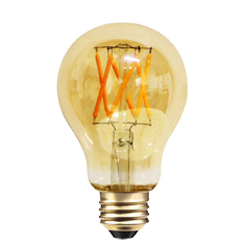 A60 Szkło barwiące Amber 2W 4W 6W 8W żarnik spiralny PANDANT Lampa