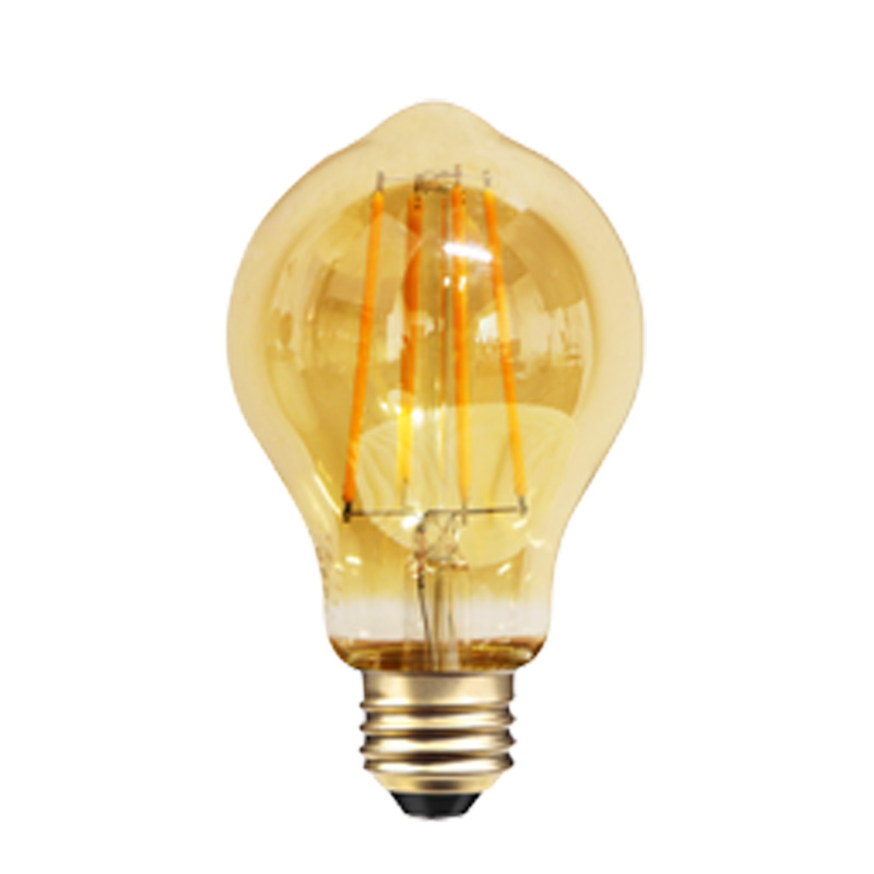 A60 Szkło barwiące Amber 2W 4W 6W 8W żarnik spiralny PANDANT Lampa