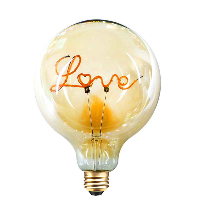 G125 Love gradient różowy 4w 200lumen DIY miękki żarnik ołowiany