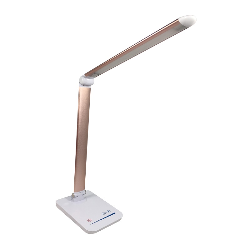 58x aluminiowe bezprzewodowe ładowanie lampy LED stołowej do restauracji, USB lampa biurka do czytania