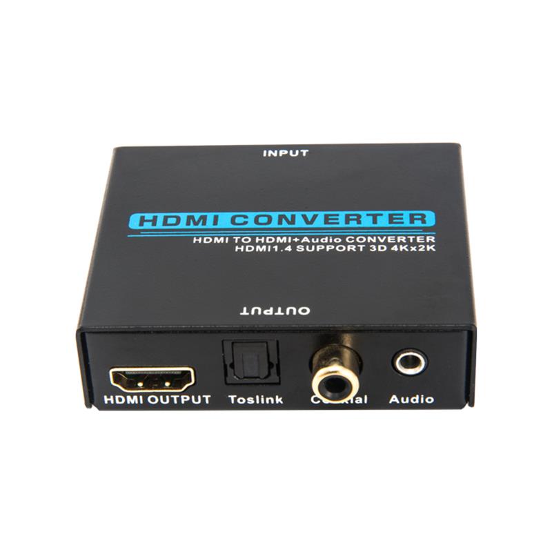 V1.4 HDMI Audio Extractor Konwerter HDMI na HDMI + Audio Obsługa 3D Ultra HD 4Kx2K @ 30Hz