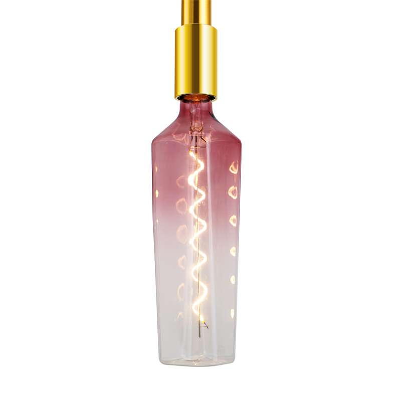 Whisky Biała butelka żarówka przyjazna środowisku i energooszczędna żarówka ledowa spiralna miękka filarowa lampa dekoracyjna