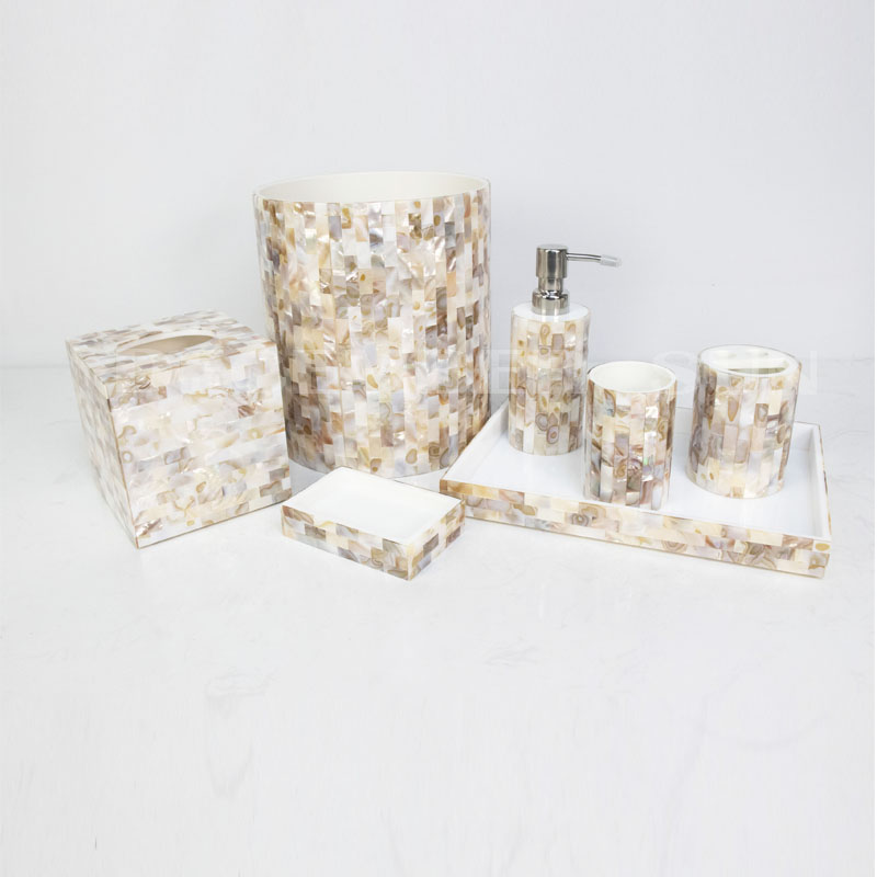 Piękny zestaw akcesoriów hotelowych z żywicy hotelowej