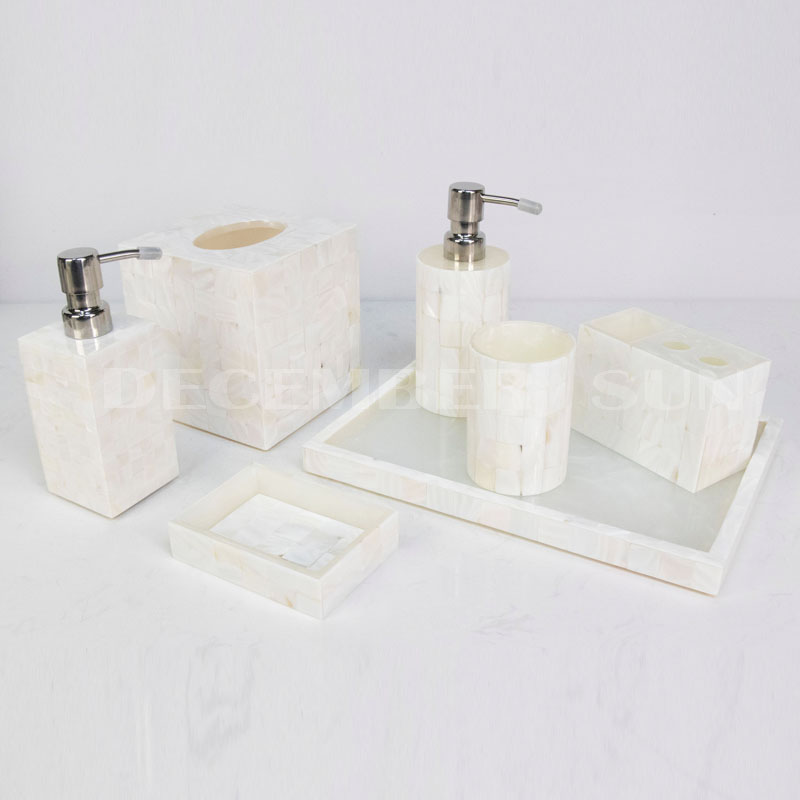 Piękny zestaw akcesoriów hotelowych z żywicy hotelowej