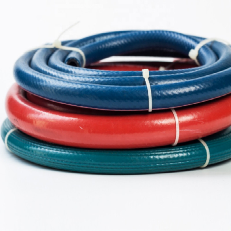 Kolorowy wąż gazowy z oplotem pcv z gazem bezpośrednim fabrycznie