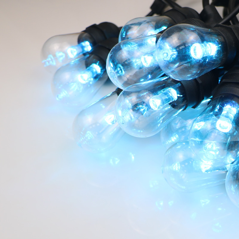 Żarówki zewnętrzne sznurkowe w ciepłym białym kolorze do wyboru świątecznego sznurka dekoracyjnego