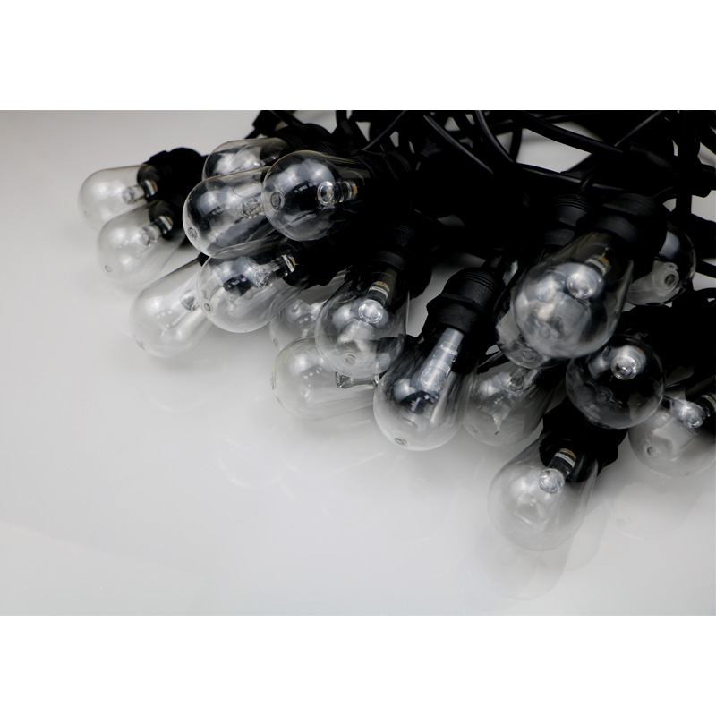 Żarówki zewnętrzne sznurkowe w ciepłym białym kolorze do wyboru świątecznego sznurka dekoracyjnego