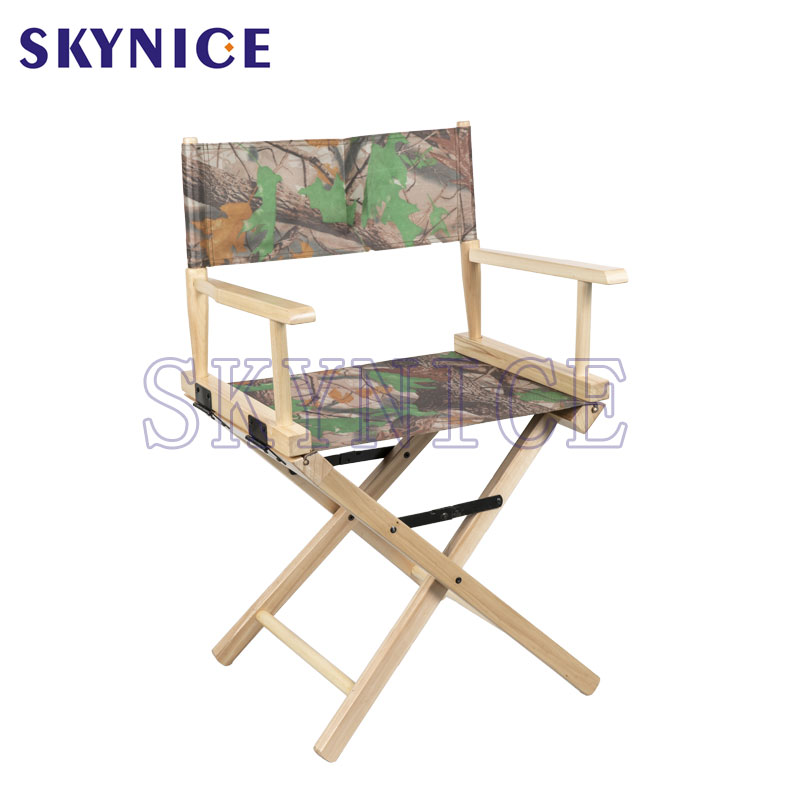 Przenośne siedzenie podłokietnika Składane, składane drewniane krzesło dyrektora