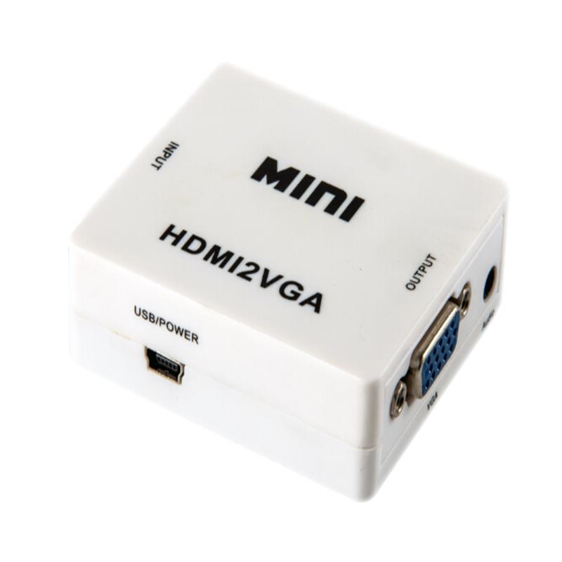 Konwerter audio HDMI na VGA + Mini 1080p