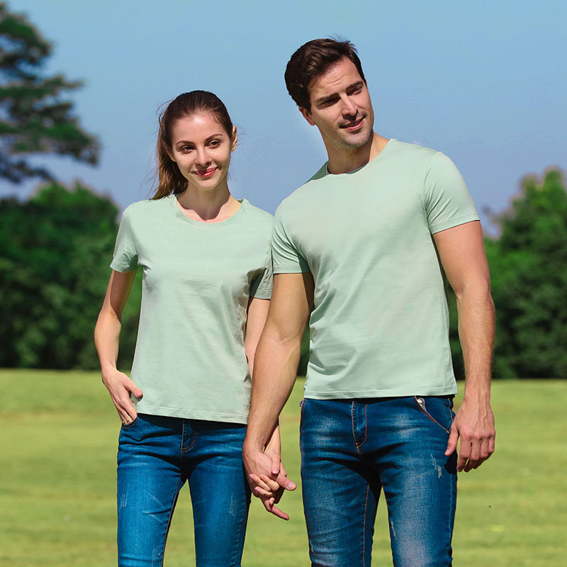 # M8002 T-shirt z krótkim rękawem z bawełny i krótkim rękawem