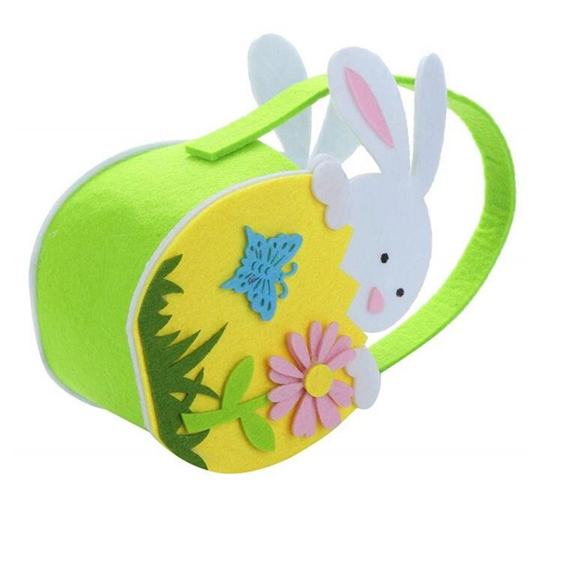 Filcowa torebka na prezenty dla królika wielkanocnego