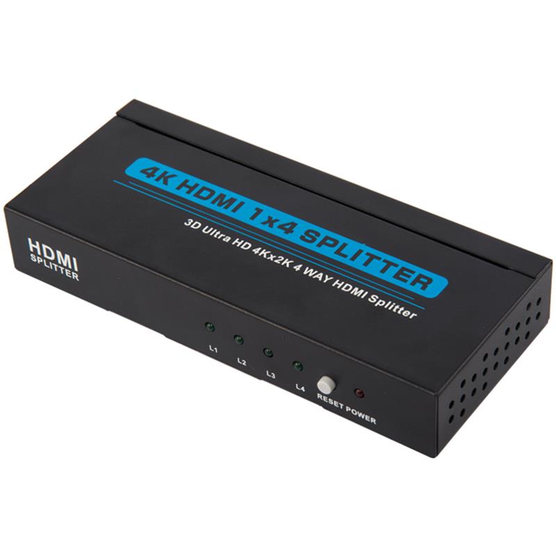 4K 4 porty HDMI Splitter 1x4 Obsługa 3D Ultra HD 4Kx2K / 30Hz