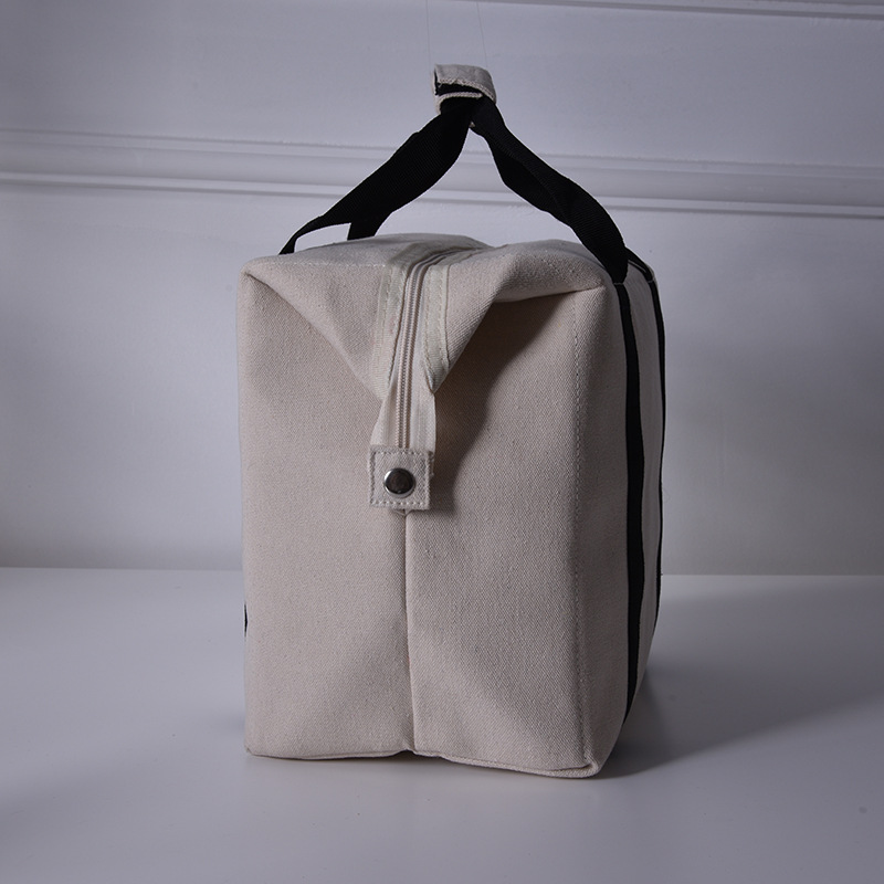 SGC39 Zip Heavy Duty Canvas Colapsyble Insulated Shopping Grocery Cooler Bag for Frozen Seafood