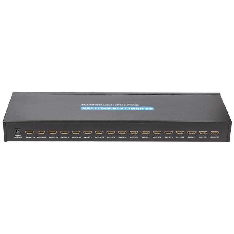 4K 16 portów HDMI Splitter 1x16 Obsługa 3D Ultra HD 4Kx2K / 30Hz