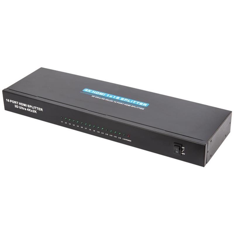 4K 16 portów HDMI Splitter 1x16 Obsługa 3D Ultra HD 4Kx2K / 30Hz