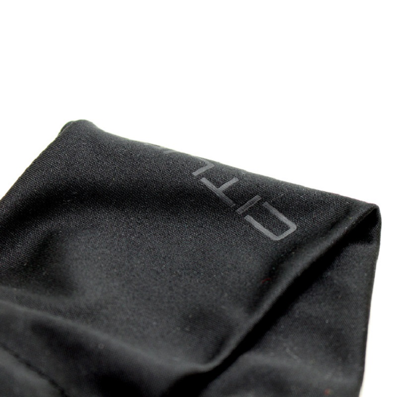 SGS46 Standardowe Logo użytkownika Soft Sunglasses Worek Black Drawstring Micro Fiber Eyegless Bag