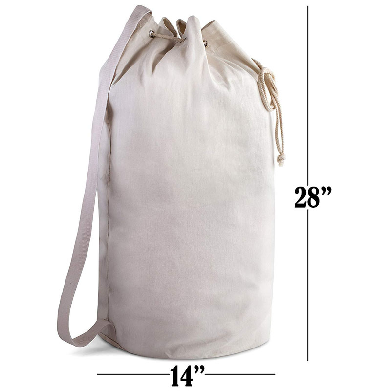 SG71 Eko-Friendly Organic Cotton Canvas Duffle Printable Hotel Drawstring Pralnia Wash Bag Heavy Duty