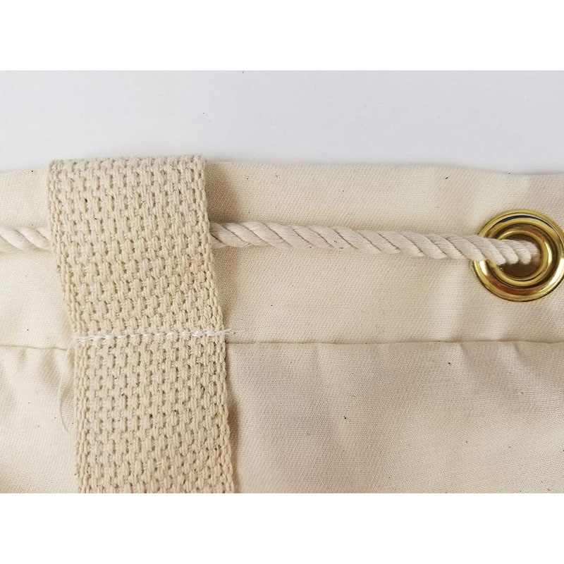 SG71 Eko-Friendly Organic Cotton Canvas Duffle Printable Hotel Drawstring Pralnia Wash Bag Heavy Duty