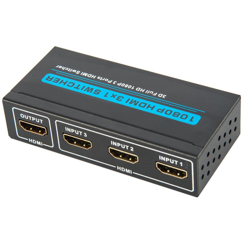 V1.3 HDMI 3x1 Switcher Obsługa 3D Full HD 1080P