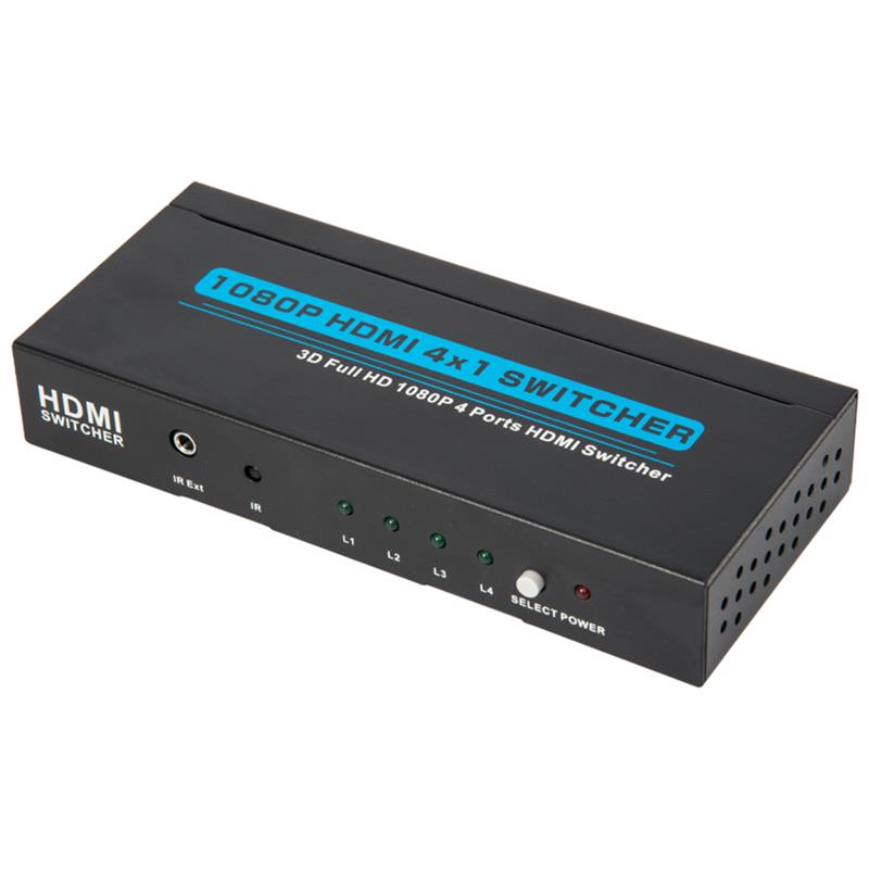 V1.3 HDMI 4x1 Switcher Wsparcie 3D Full HD 1080P