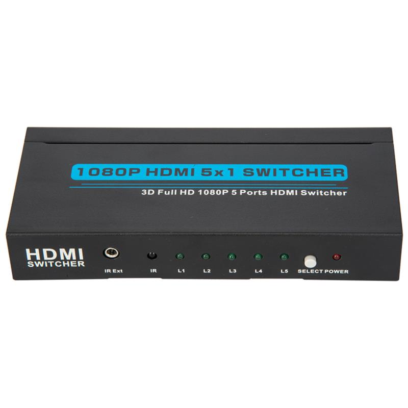 V1.3 HDMI 5x1 Switcher Obsługa 3D Full HD 1080P