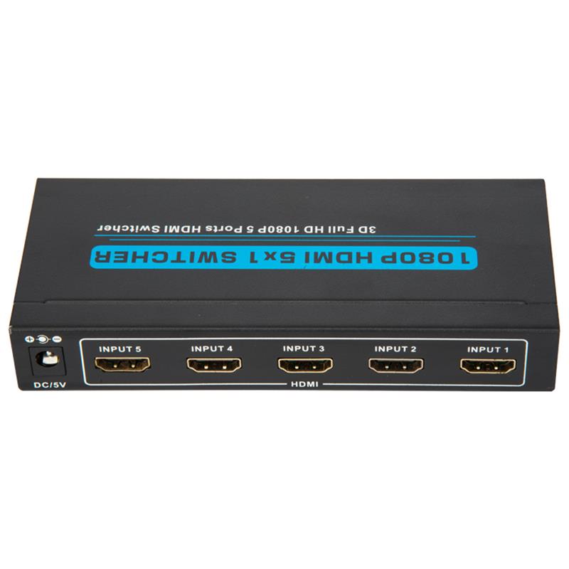 V1.3 HDMI 5x1 Switcher Obsługa 3D Full HD 1080P